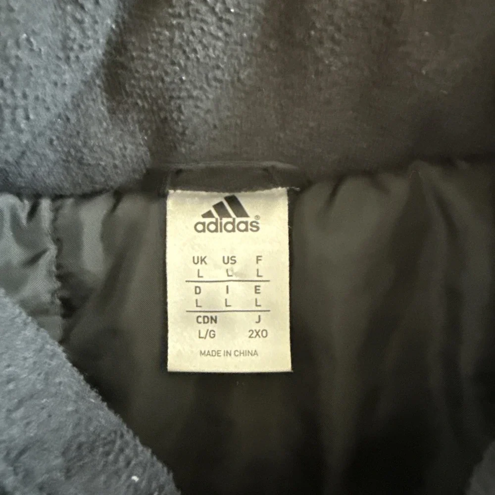 ADIDAS CLIMAPROOF Mens L Parka Stadium Jacket Coat. Patches‎ #4